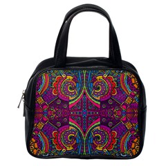 Colorful Boho Pattern Classic Handbag (one Side) by designsbymallika