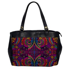 Colorful Boho Pattern Oversize Office Handbag by designsbymallika