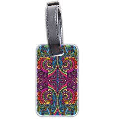 Colorful Boho Pattern Luggage Tag (two Sides) by designsbymallika