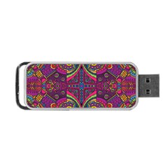 Colorful Boho Pattern Portable Usb Flash (two Sides) by designsbymallika