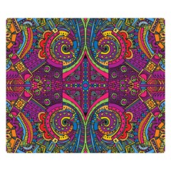 Colorful Boho Pattern Double Sided Flano Blanket (small)  by designsbymallika