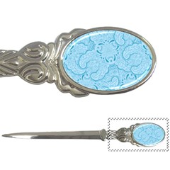 Blue Lines Pattern Letter Opener by designsbymallika