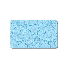 Blue Lines Pattern Magnet (name Card) by designsbymallika