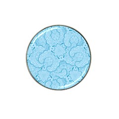 Blue Lines Pattern Hat Clip Ball Marker (10 Pack) by designsbymallika