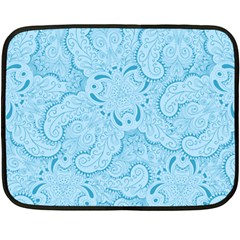 Blue Lines Pattern Double Sided Fleece Blanket (Mini) 