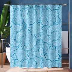 Blue Lines Pattern Shower Curtain 60  x 72  (Medium) 