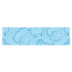 Blue Lines Pattern Satin Scarf (oblong) by designsbymallika