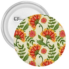 Orange Flowers 3  Buttons by designsbymallika