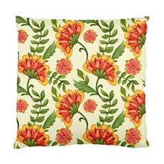 Orange Flowers Standard Cushion Case (one Side) by designsbymallika