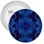 Blue Golden Marble Print 3  Buttons Front