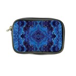 Blue Golden Marble Print Coin Purse Front