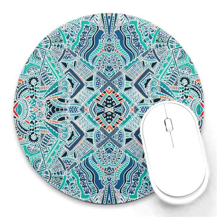 Boho Love 2 Round Mousepads