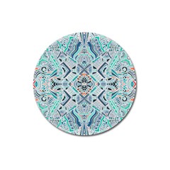 Boho Love 2 Magnet 3  (round) by designsbymallika