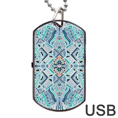 Boho Love 2 Dog Tag Usb Flash (one Side) by designsbymallika