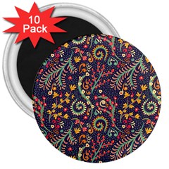 Pretty Baatik Print 3  Magnets (10 pack) 