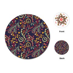 Pretty Baatik Print Playing Cards Single Design (Round)