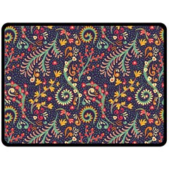 Pretty Baatik Print Fleece Blanket (Large) 