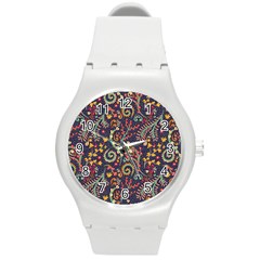 Pretty Baatik Print Round Plastic Sport Watch (M)