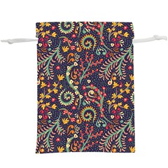 Pretty Baatik Print  Lightweight Drawstring Pouch (XL)