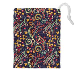 Pretty Baatik Print Drawstring Pouch (4xl) by designsbymallika