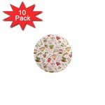 Green Tea Love 1  Mini Magnet (10 pack)  Front