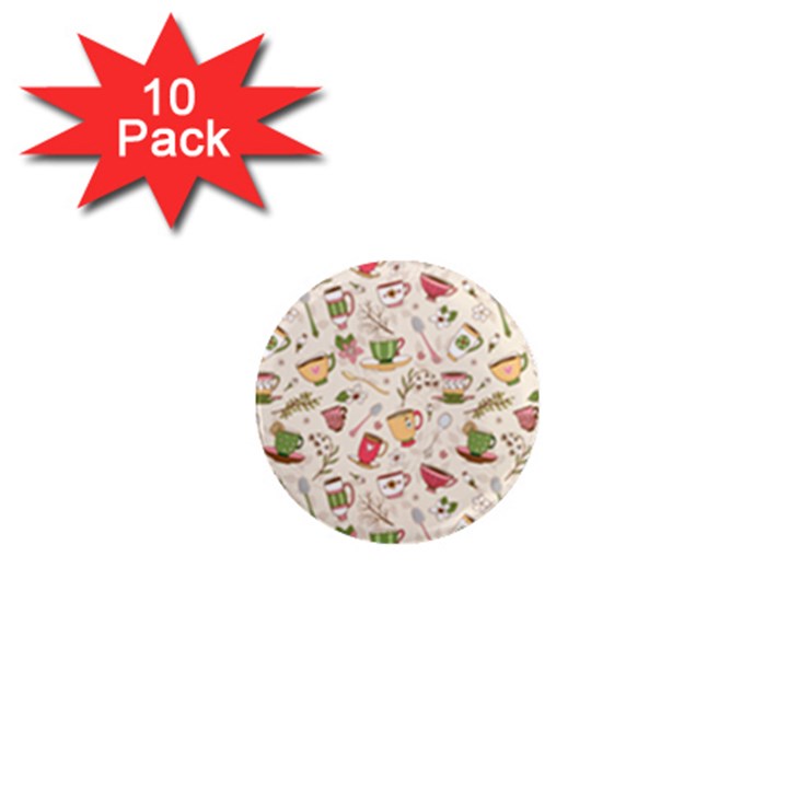 Green Tea Love 1  Mini Magnet (10 pack) 