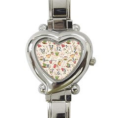 Green Tea Love Heart Italian Charm Watch by designsbymallika