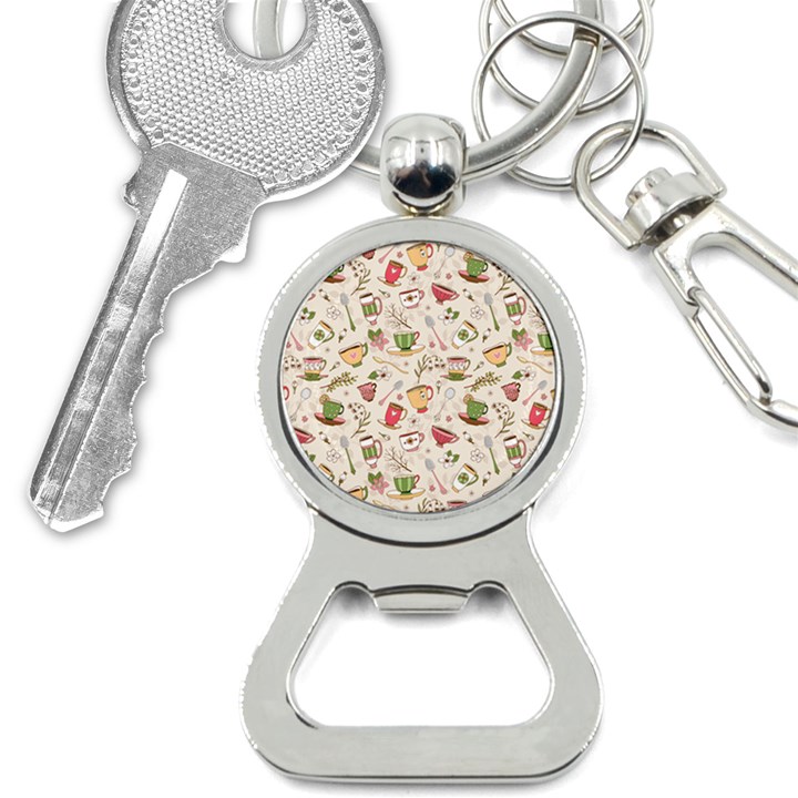 Green Tea Love Bottle Opener Key Chain