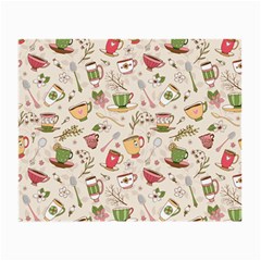 Green Tea Love Small Glasses Cloth (2 Sides) by designsbymallika