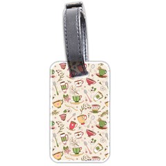 Green Tea Love Luggage Tag (two Sides) by designsbymallika