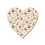 Green Tea Love Heart Magnet Front