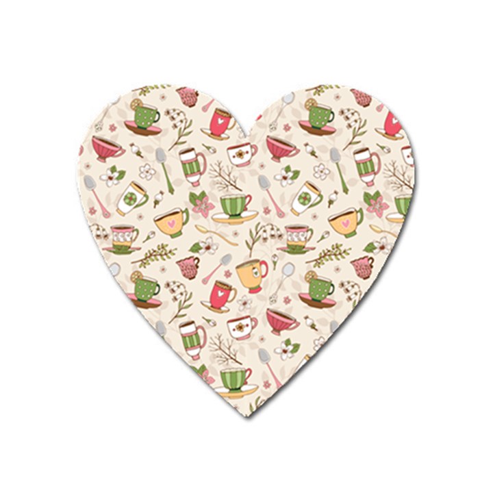 Green Tea Love Heart Magnet