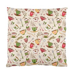 Green Tea Love Standard Cushion Case (two Sides) by designsbymallika