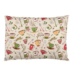 Green Tea Love Pillow Case (two Sides) by designsbymallika