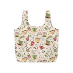 Green Tea Love Full Print Recycle Bag (S) Back