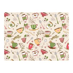 Green Tea Love Double Sided Flano Blanket (mini)  by designsbymallika