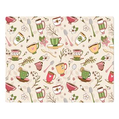 Green Tea Love Double Sided Flano Blanket (large)  by designsbymallika