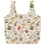 Green Tea Love Full Print Recycle Bag (XXXL) Back