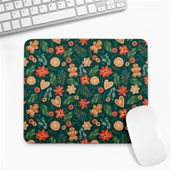 Christmas Pattern 3 Large Mousepads by designsbymallika