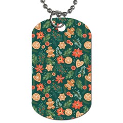 Christmas Pattern 3 Dog Tag (two Sides) by designsbymallika