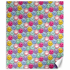 Cute Emoticon Pattern Canvas 20  X 24  by designsbymallika