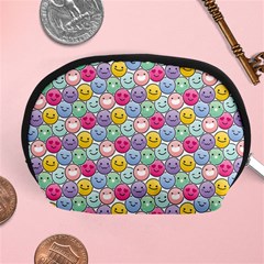 Cute Emoticon Pattern Accessory Pouch (medium) by designsbymallika