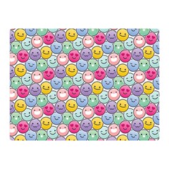 Cute Emoticon Pattern Double Sided Flano Blanket (mini)  by designsbymallika