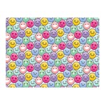 Cute Emoticon Pattern Double Sided Flano Blanket (Mini)  35 x27  Blanket Back