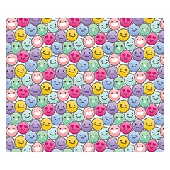 Cute Emoticon Pattern Double Sided Flano Blanket (small)  by designsbymallika