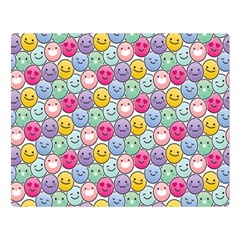 Cute Emoticon Pattern Double Sided Flano Blanket (large)  by designsbymallika