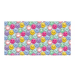 Cute Emoticon Pattern Satin Wrap by designsbymallika