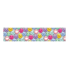 Cute Emoticon Pattern Velvet Scrunchie by designsbymallika