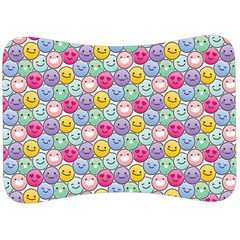 Cute Emoticon Pattern Velour Seat Head Rest Cushion by designsbymallika