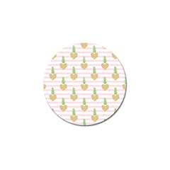 Heart Pineapple Golf Ball Marker by designsbymallika